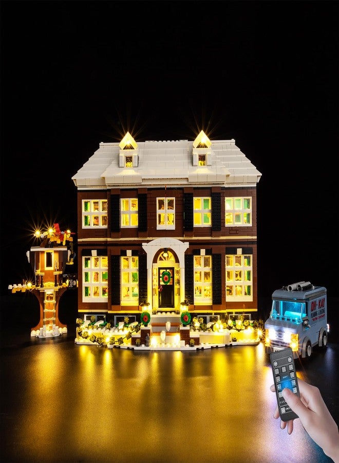 BrickSoul LED RC Light Kit Compatible with Lego Home Alone House 21330 Building Set, Upgrade RC Adjustable Lighting Mode Accessories for Lego Fans, Not Included 21330 Model - Image 1